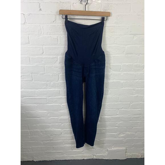 Spanx Women's Skinny Leg Denim Maternity Jeans Stretch Blue Size Small - Picture 1 of 5